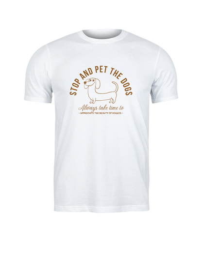 Camiseta “Stop and Pet the Dogs”